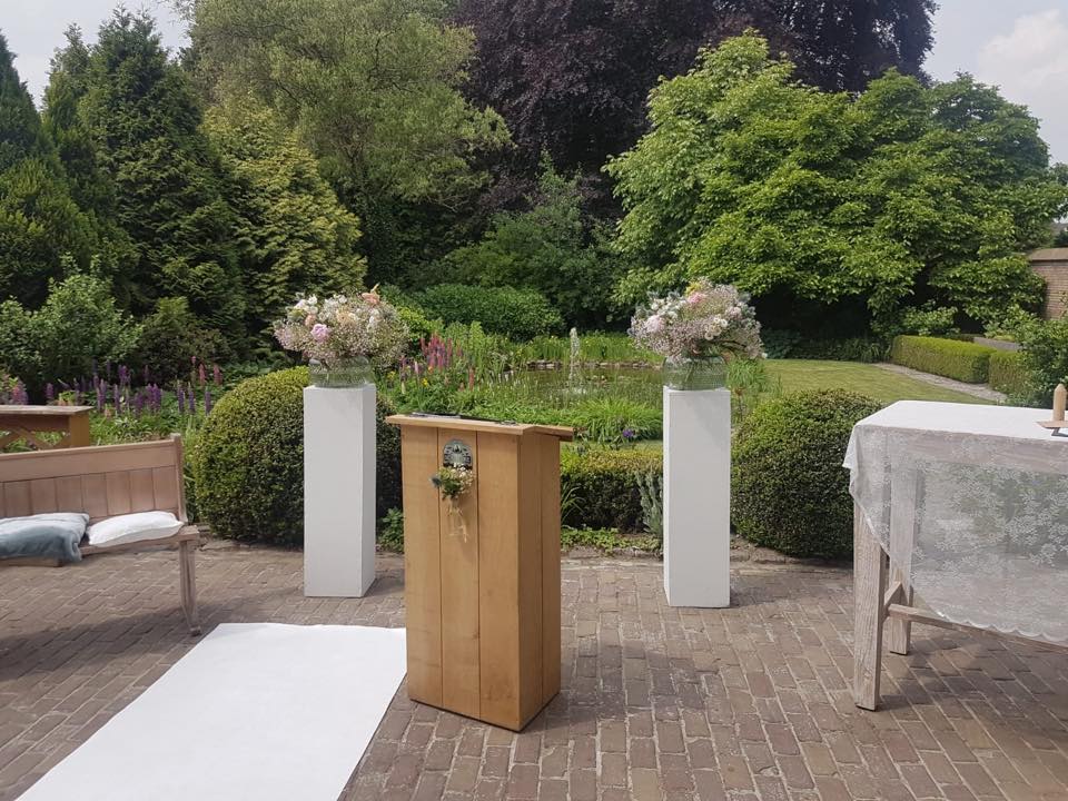 Buitenlocatie voor ceremonie bij De Pastorie Zeeland